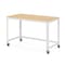 Space Solutions Desk, 23.88 in D X 30 in H, 47.45 in W X Steel, White / Maple 24973 - alternate 9